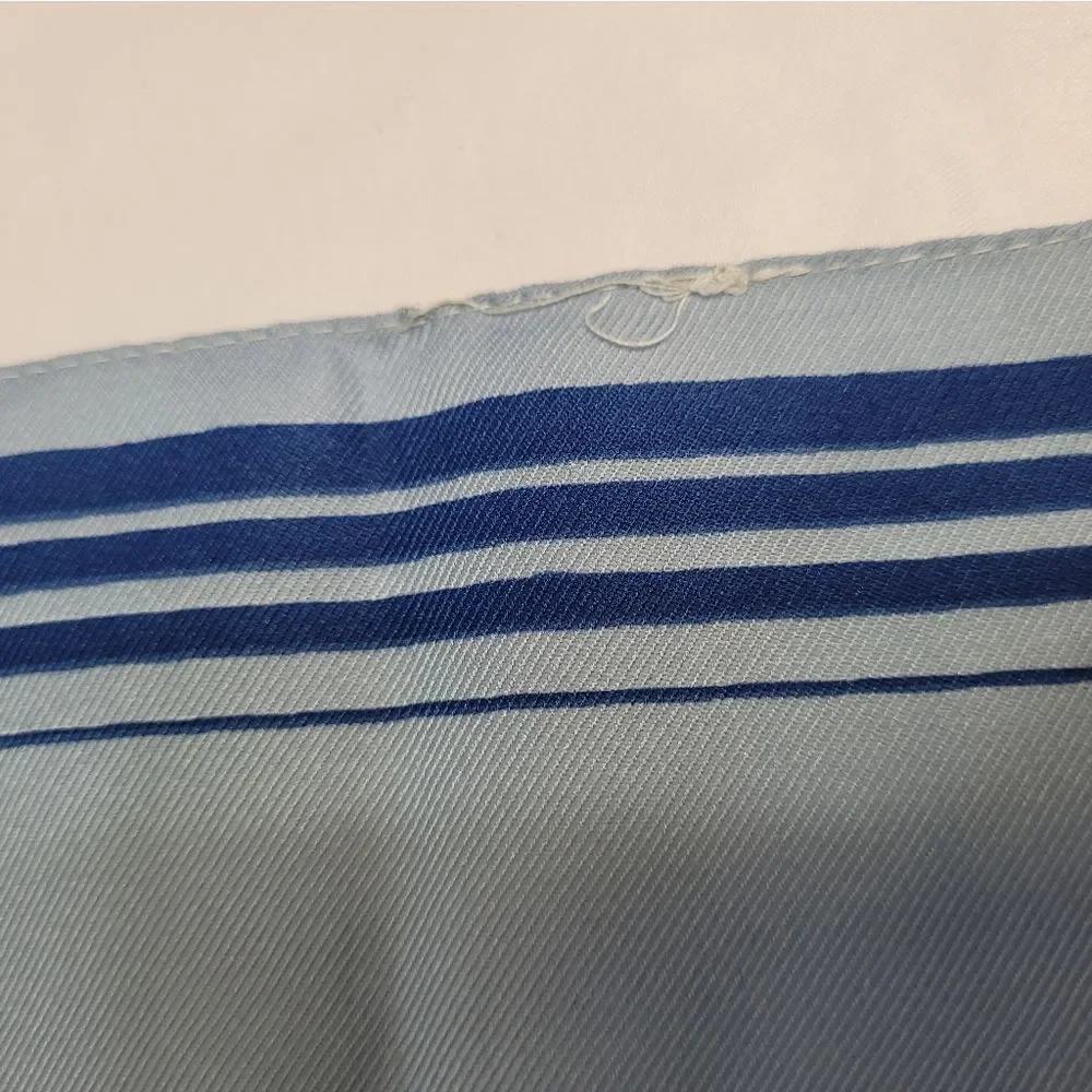 VINTAGE made in Italy for Filene's Boston blue square‎ Elle et Moi hair scarf